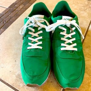 J. Crew Kelly green vintage-style sneaker